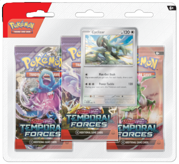 Scarlet & Violet: Temporal Forces 3-Pack Blister (Cyclizar)